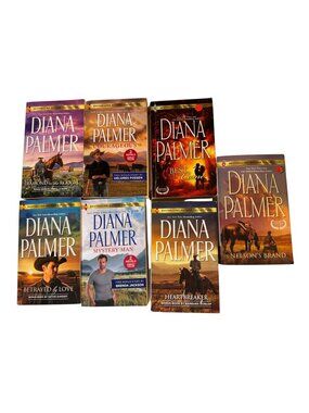 Diana Palmer Romance Paperback Book Lot 7 Harlequin Bestselling Author Collectio